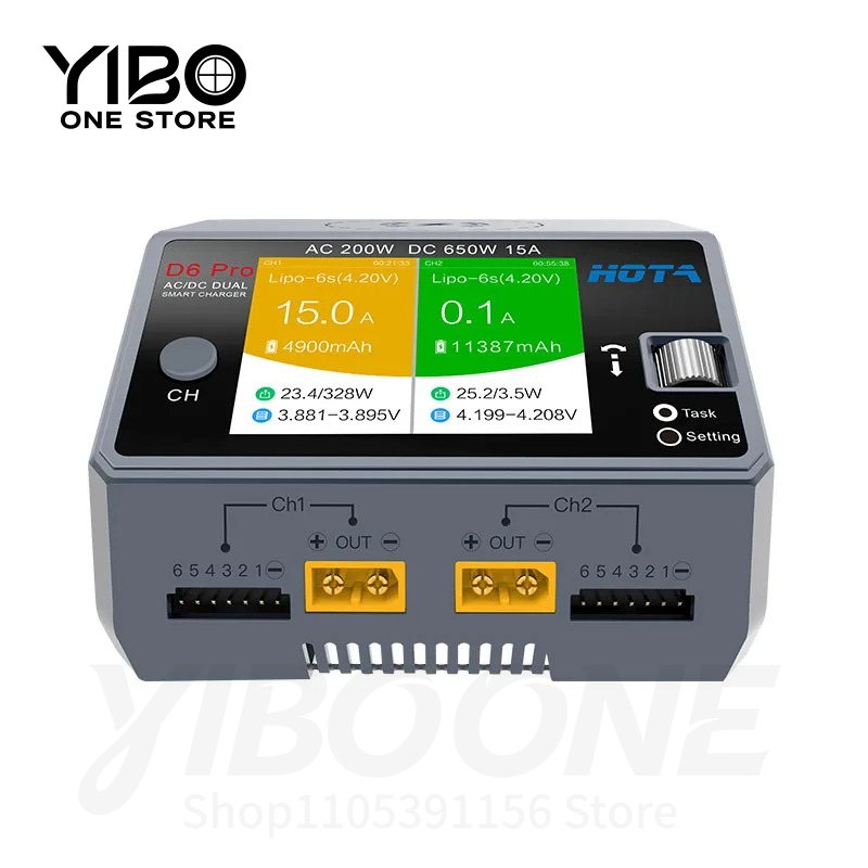 Hota D6 Pro Dual Lipo Charger - Chargeur de batterie intelligent double canal