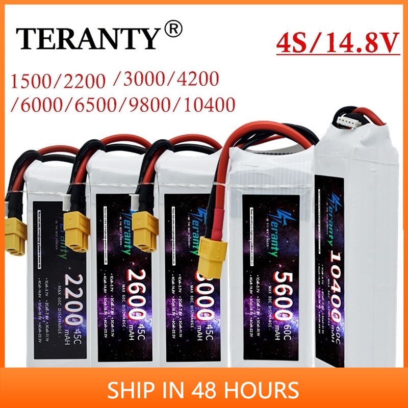 4S Lipo Battery 14.8V 6000Mah - Batterie LiPo 14.8V RC 4s 1500mAh