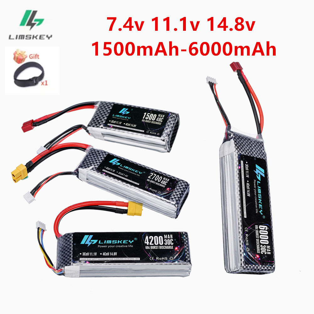 4S Lipo Battery 14.8V 6000Mah - Batterie Lipo 2s 3s 4s 7.4V