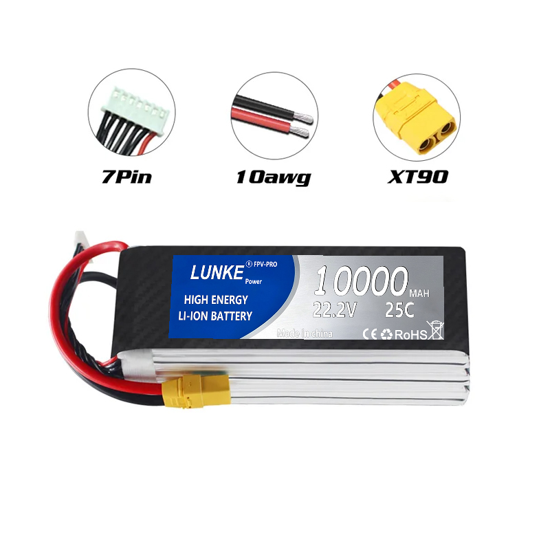 Batterie Lipo 2S 3S 4S 5S 6S 1 - 6S Lipo Battery 22.2V 5000Mah avis et prix