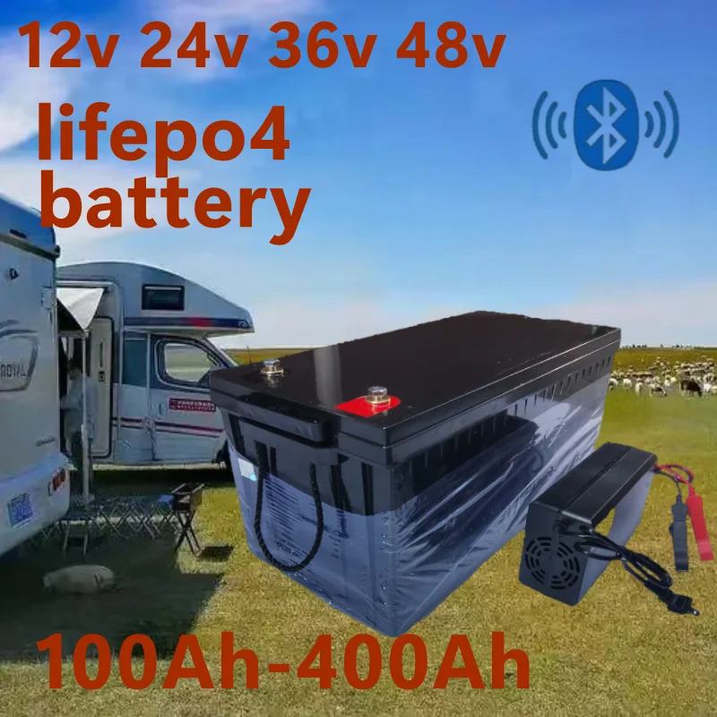 Étanche 12V 200AH 150Ah 100AH  - Lifepo4 12V 100Ah Bms Bluetooth avis et prix