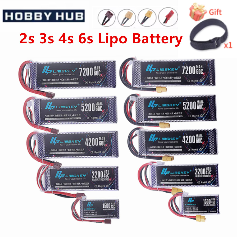Batterie Lipo 2s 3s 4s 6s, 7.4 - 4S Lipo Battery 14.8V 6000Mah avis et prix