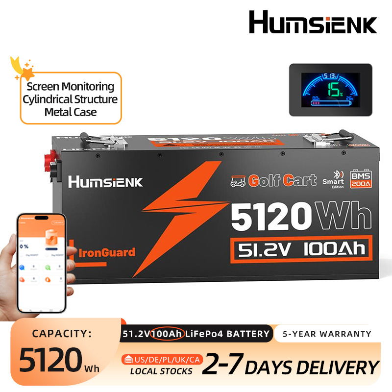 Batterie LiFePO4 Humsienk 48V  - Lifepo4 12V 100Ah Bms Bluetooth avis et prix