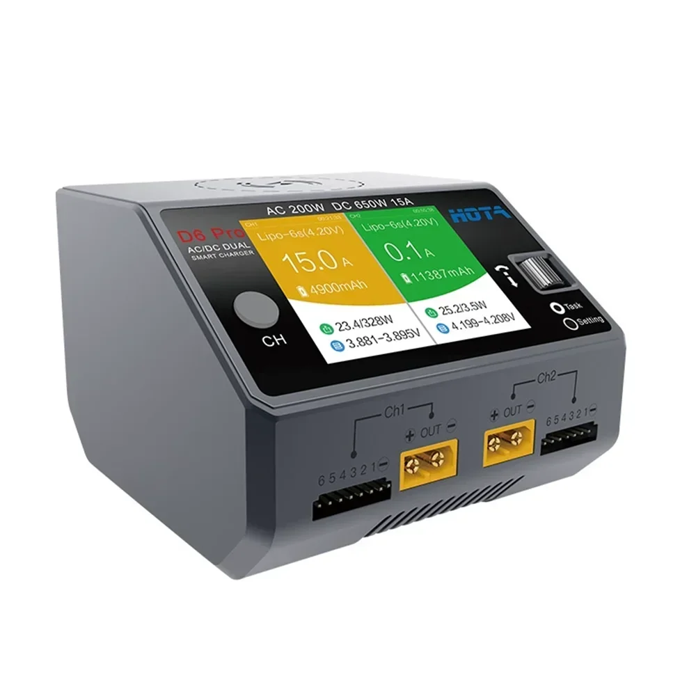 Chargeur intelligent double ca - Hota D6 Pro Dual Lipo Charger avis et prix