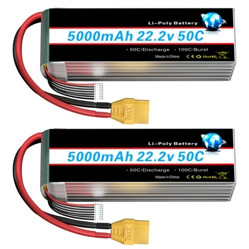 Nouveau 5000/6000 mah 22.2 V b - 6S Lipo Battery 22.2V 5000Mah avis et prix
