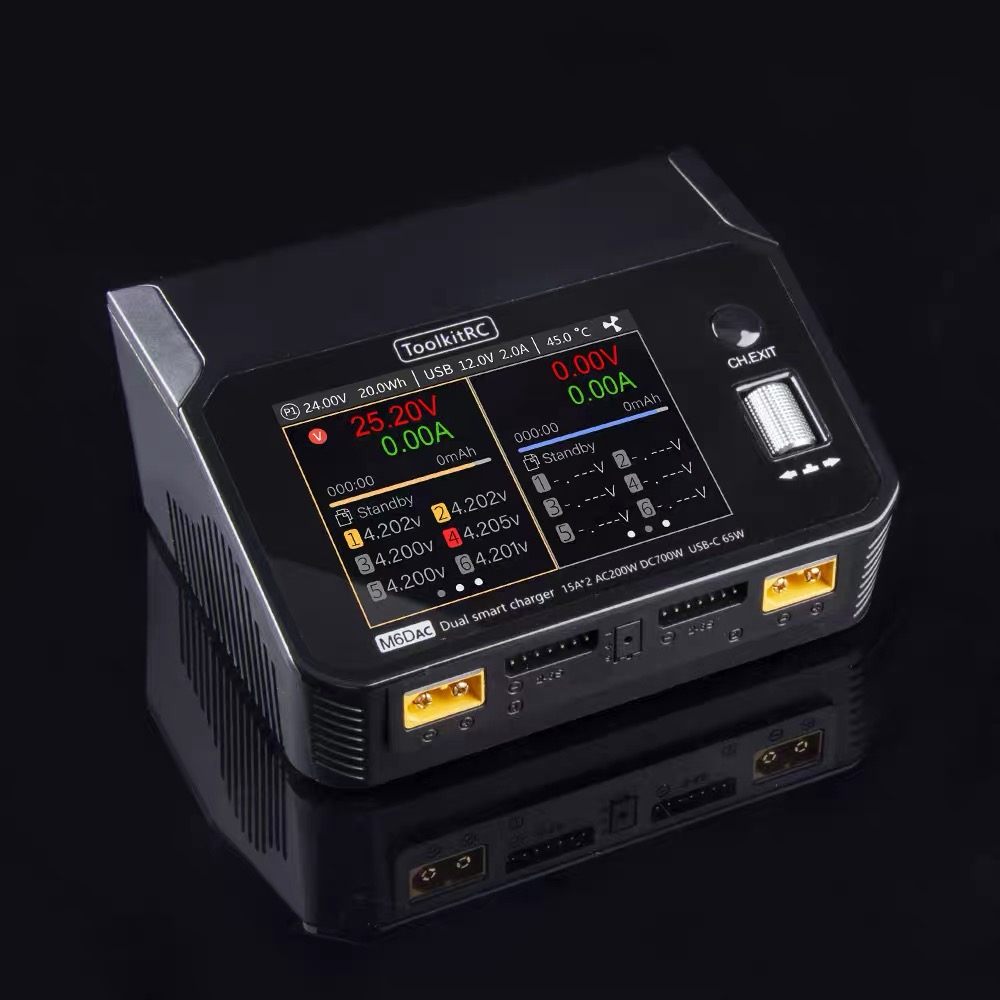 ToolkitRC M6DAC 350W X 2 USB-C - Toolkitrc M6Dac Smart Charger avis et prix
