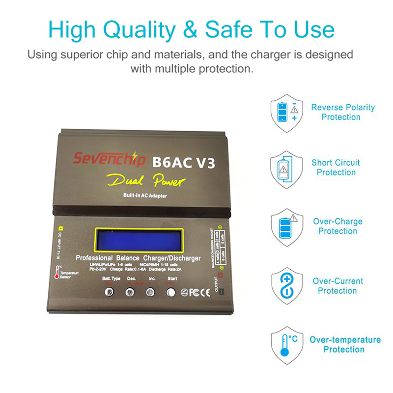 Nouveau 80W imax B6AC V3 charg - Toolkitrc M6Dac Smart Charger avis et prix