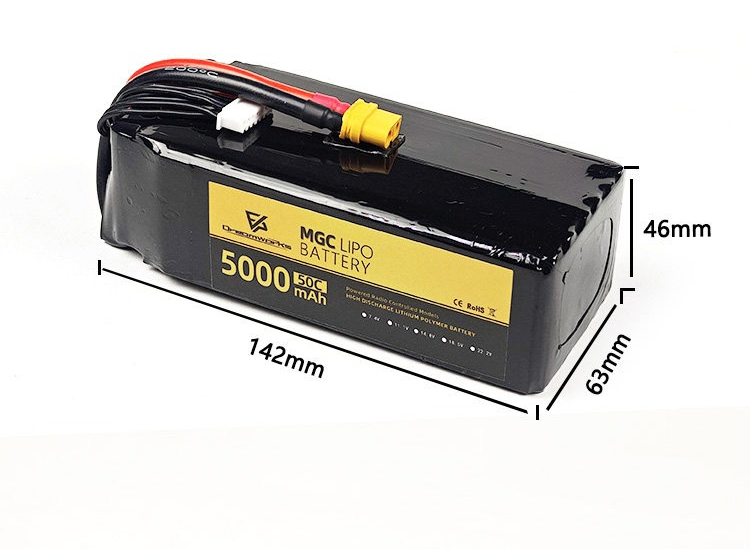 Batterie au lithium Lipo FPV M - 6S Lipo Battery 22.2V 5000Mah avis et prix